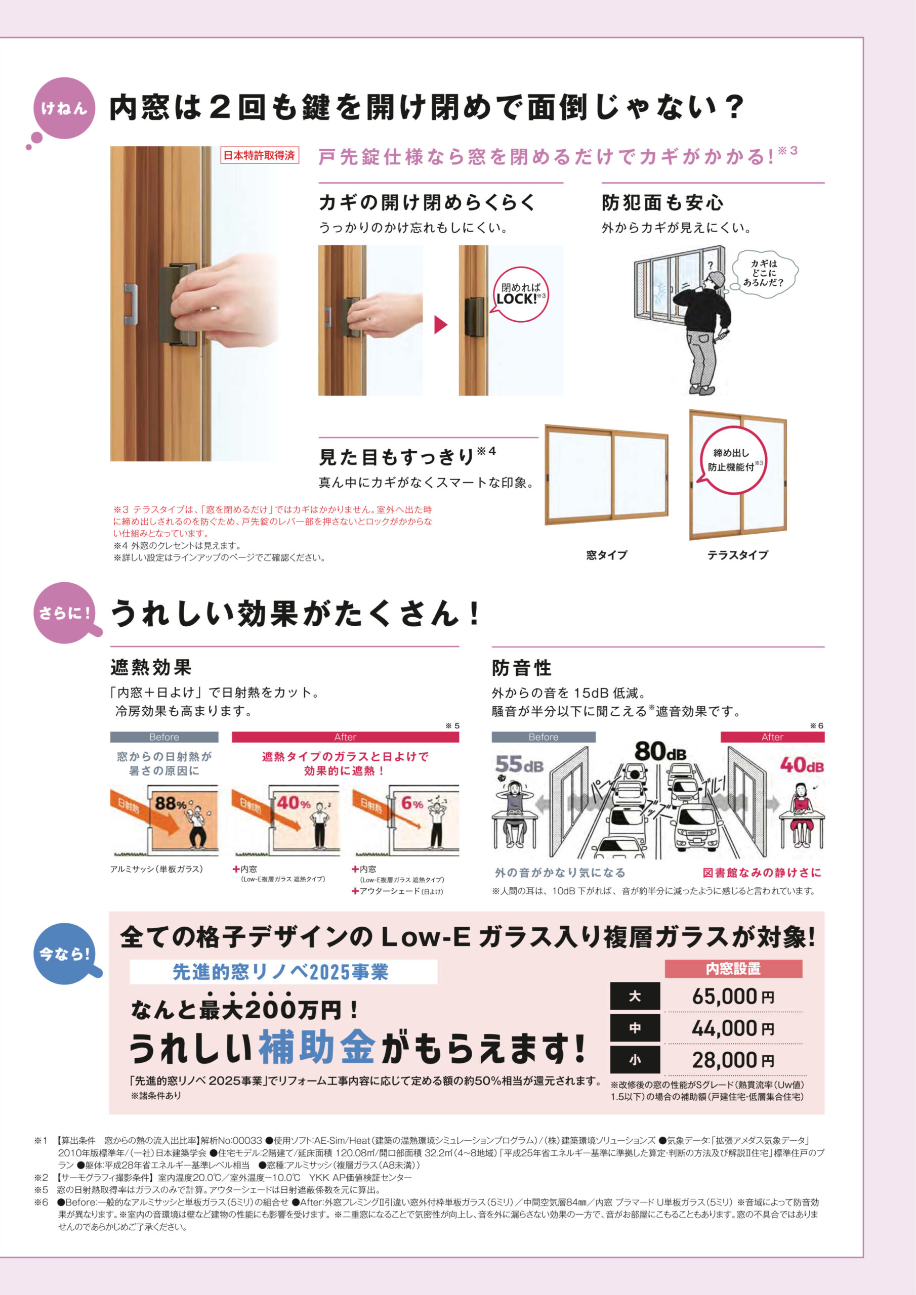 先進的窓リノベ2025事業
全ての格子デザインのLow-Eガラス入り複層ガラスが対象！
なんと最大200万円の補助金がもらえます！