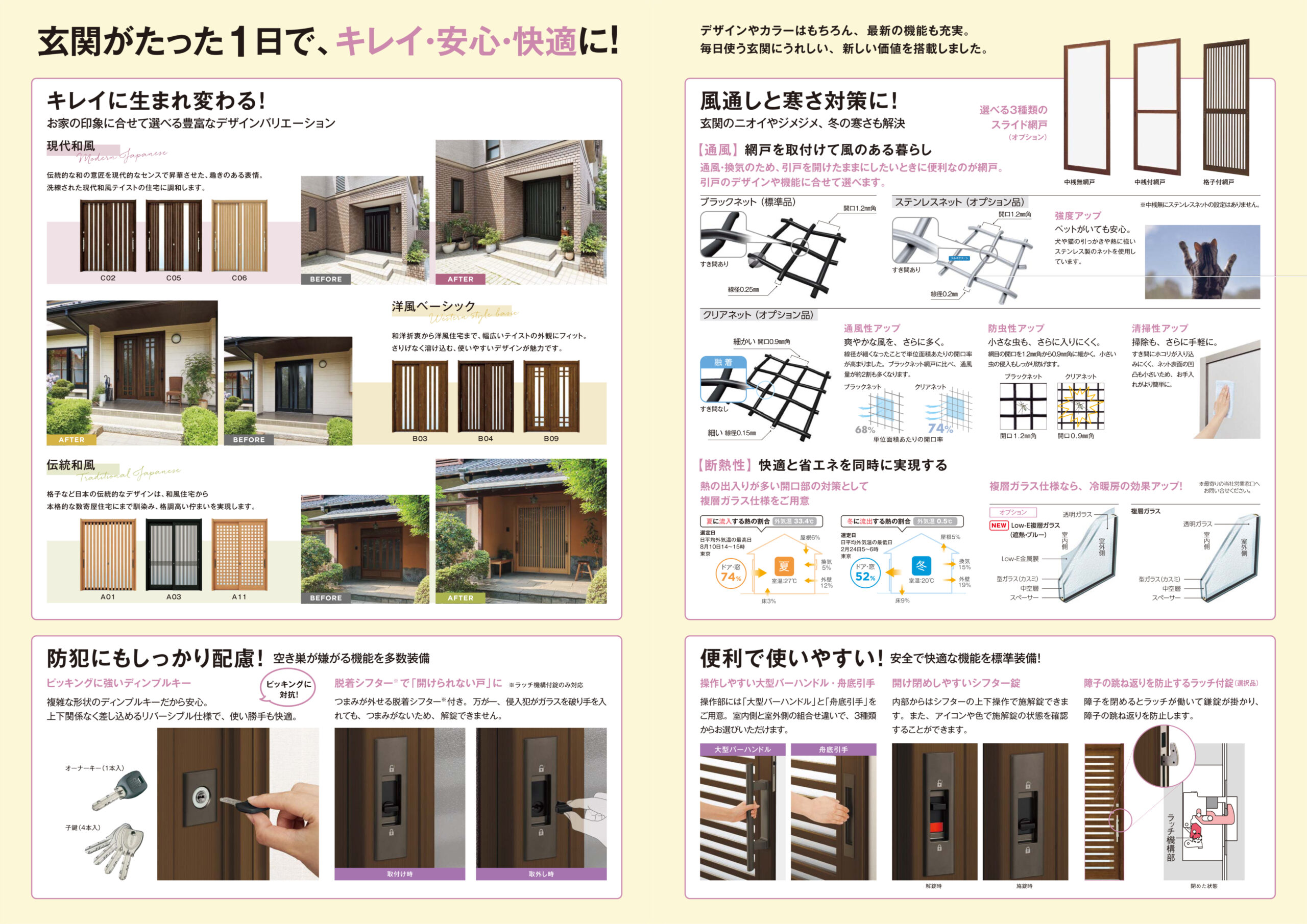 玄関がたった1日で、キレイ・安心・快適に！