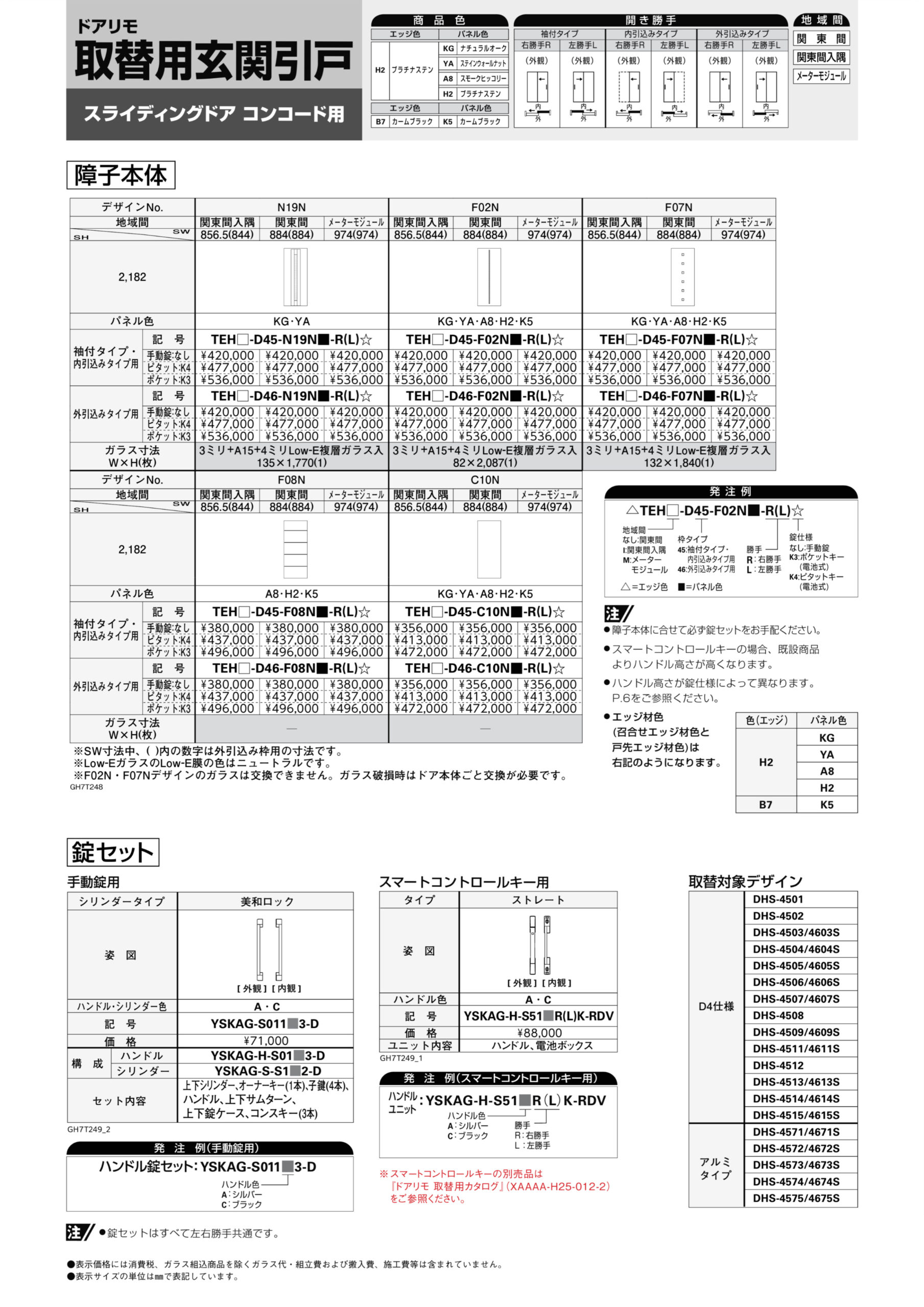 ドアリモ 取替用玄関引戸