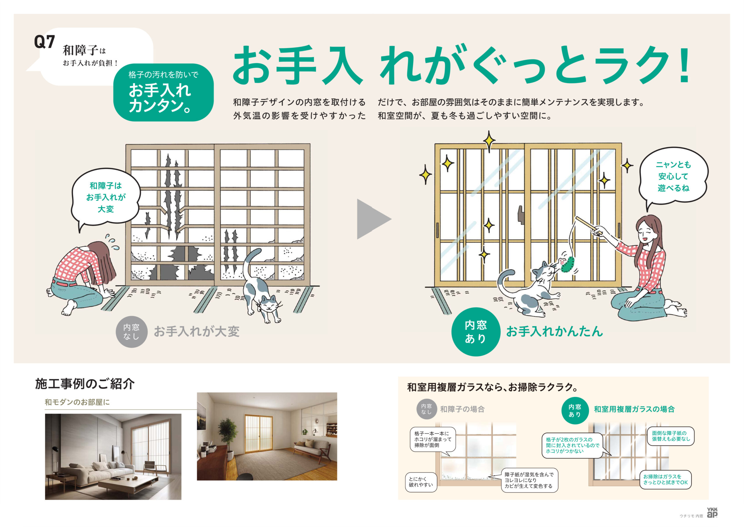 お手入れがぐっとラク！